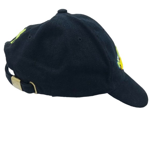 Hooligans Sports Bar Adjustable Tuck Strap Baseball Cap Black Cloverleaf Golf - Picture 5 of 8